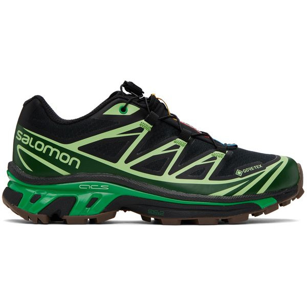 Зелено-черные кроссовки XT-6 GORE-TEX Salomon